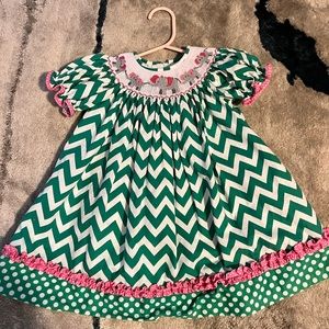 18 month Dress! Beautiful design! Really fun for Christmas. Worn once.